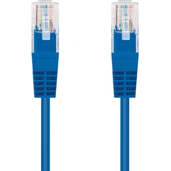 C-TECH CB-PP5-2B patch, Cat5e, UTP, 2m, modrý