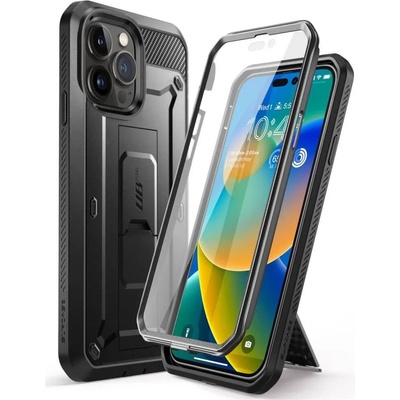 SUPCASE Противоударен Калъф за iPhone 14 Pro, Supcase Unicorn Beetle Pro, Черен (843439119321)