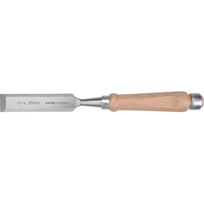 EXTOL PREMIUM dláto s bukovou rukojetí, 25mm, délka 280mm, CrV