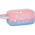 Marshmallow Ученически несесер Marshmallow - Rainbow, Розов (DKT64526)