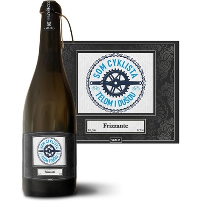 Sablio Som cyklista telom i dušou Prosecco biele suché šumivé víno 10,5 % 0,75 l (holá fľaša)