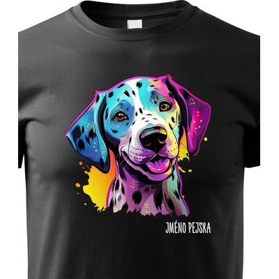 Dětské tričko Dalmatin Barva Černá Canvas tričko 2445