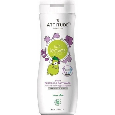 ATTITUDE Baby Leaves Mýdlo a šampon 2v1 hruška 473 ml