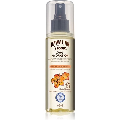 Hawaiian Tropic Silk Hydration слънцезащитно олио за лице и тяло SPF 15 150ml