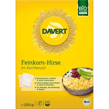 Davert Био фино просо в торбички за варене - 250 г