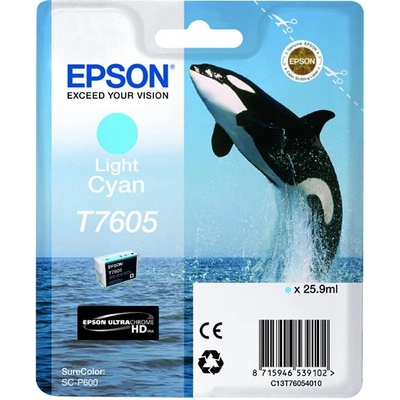 Epson original ink C13T76054010, T7605, light cyan, 25, 9ml, 1ks (C13T76054010)