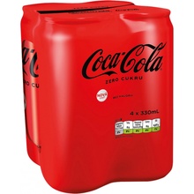 Coca Cola Zero 4 x 330 ml