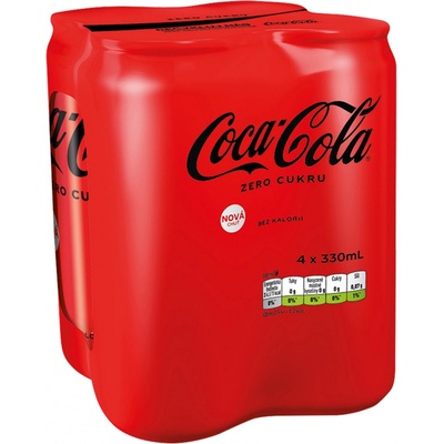 Coca Cola Zero 4 x 330 ml