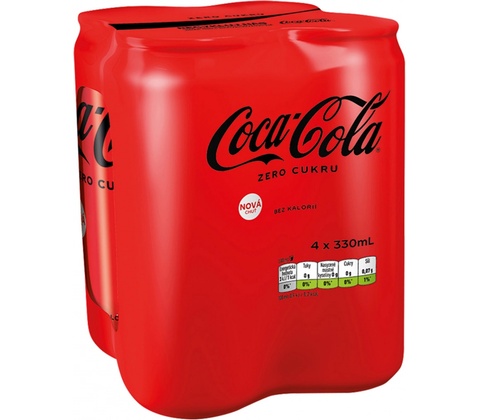 Coca Cola Zero 4 x 330 ml