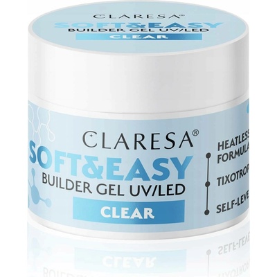 Claresa Soft easy Builder stavební gel clear 12 g