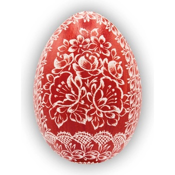 Velikonoční kraslice vyškrabovaná kachní jednobarevná vzor kj-0270