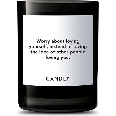 Candly Ароматна соева свещ Worry about loving yourself. 250 g (No7WAL)