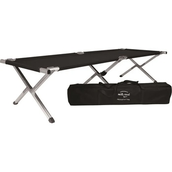 Image 1 of Mil-Tec Сгъваем къмпинг шезлонг, черен, 190 x 66 x 42 см (14402002)