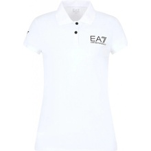 EA7 Woman Jersey Polo Shirt white