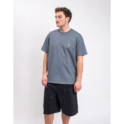 Carhartt WIP S/S Chase T-Shirt Cozy Blue/Gold