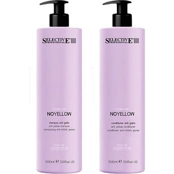 Selective Professional Комплект шампоан и балсам за неутрализиране на жълти оттенъци Selective Professional No Yellow