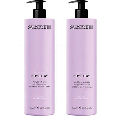 Selective Professional Комплект шампоан и балсам за неутрализиране на жълти оттенъци Selective Professional No Yellow