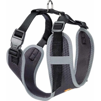 Ferplast - Nikita Harness M - Нагръдник за кучета с подплата и отразяващи шевове, вратна обиколка 30-43 см и гръдна 38-55 см. черен