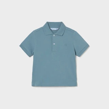 MAYORAL Поло тениска къс ръкав памук basic в синьо- зелен цвят за мини момче Mayoral