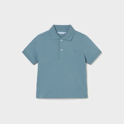 MAYORAL Поло тениска къс ръкав памук basic в синьо- зелен цвят за мини момче Mayoral