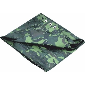 Tarpaulin plachta Khaki 5x8 m, 80 g/m, zakrývacia, oliva/kamufláž