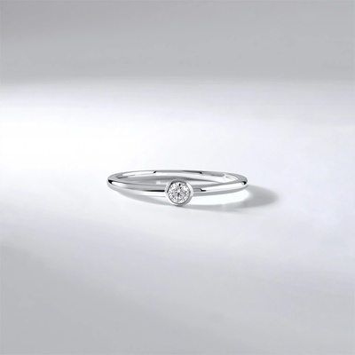 Lillian Vassago Zásnubní diamantový Prsten bílé zlato LLV59 DR169W