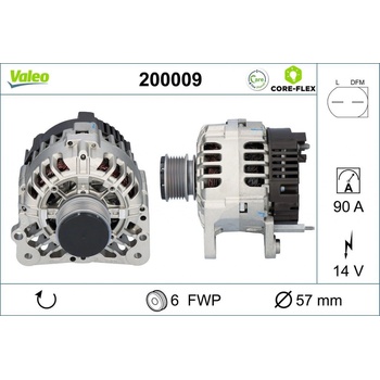 Alternátor VALEO 200009