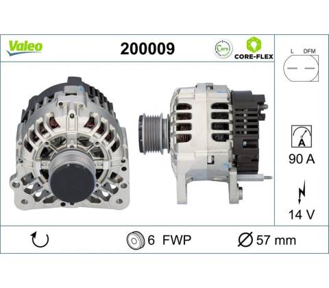 Alternátor VALEO 200009