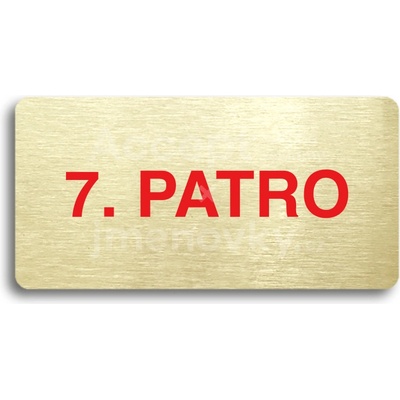 ACCEPT Piktogram 7. PATRO - zlatá tabulka - barevný tisk bez rámečku