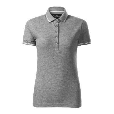 Malfini premium perfection plain 253 / Дамска поло тениска - тъмносив меланж l (2531215)