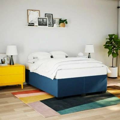 vidaXL 11461.3284484 Rám postele bez matrace modrý textil