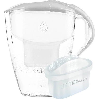 Dafi Кана за пречистване на вода Astra Unimax, с механичен брояч и филтър Unimax, сива - 1, 5 л