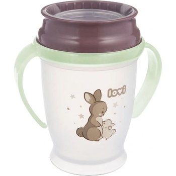Lovi Неразливаща се чаша Lovi - 360°, Night&Day, Rabbit, 250 ml, 9 м+ (1/610)