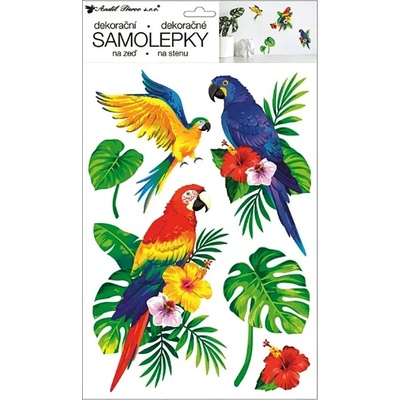 Anděl Samolepky na zeď papoušci 42 x 24 cm ČP541 – Zboží Dáma