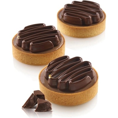 Silikomart forma na tartaletky Kit Tarte Ring Honore 8cm 8ks ráfků