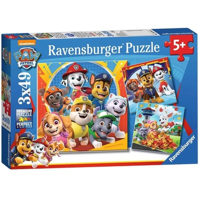 Ravensburger - Puzzle 3x49 Paw Patrol II - 40 - 99 piese