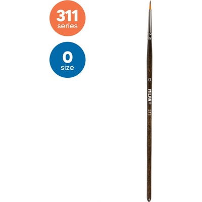 Štetec guľatý MILAN č. 0 - 311