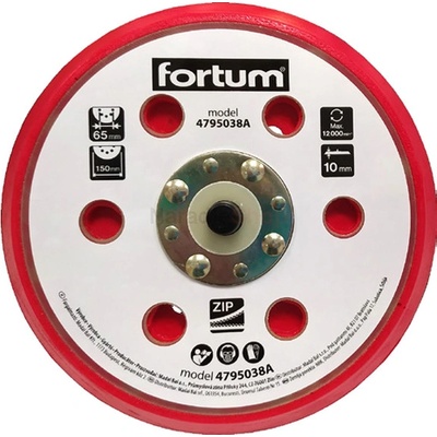 Fortum Brúsna základňa 150mm, suchý zips 4795038A