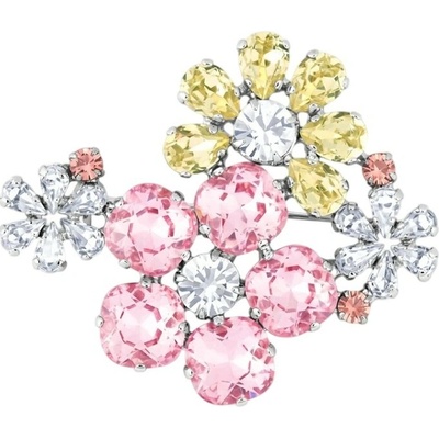 Preciosa Květinová brož s křišťálem Preciosa Florita Bloom Pop 2649 70