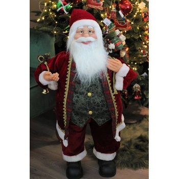 Klasik vianočný Mikuláš dekorácia 80cm 28387