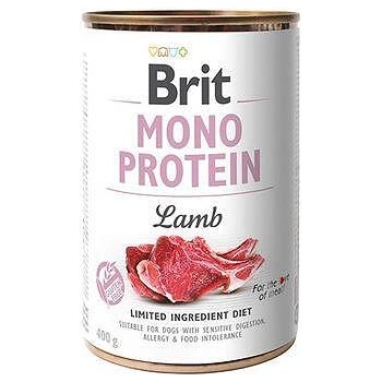 Brit mono protein lamb - консервирана кучешка храна с 76% агнешко месо 0.400 кг