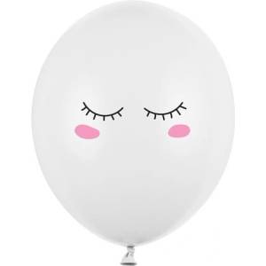 Party Deco Латексови Балони Пастел, Миглички, Чисто Бели 30см (sb14p-298-008)