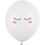 Party Deco Латексови Балони Пастел, Миглички, Чисто Бели 30см (sb14p-298-008)