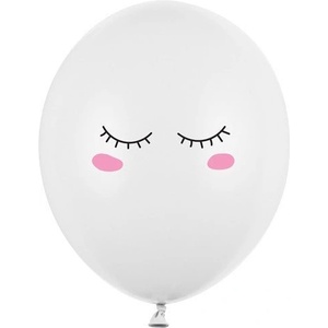 Party Deco Латексови Балони Пастел, Миглички, Чисто Бели 30см (sb14p-298-008)