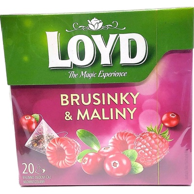 LOYD čaj Brusinky a Maliny 20 x 2 g