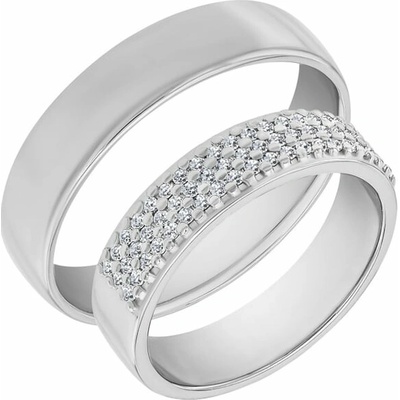 Eppi Svadobné obrúčky z platiny s diamantmi Kitila RW41846