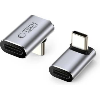 Tech-Protect Ultraboost AA02 USB-C ъглов адаптер - сив