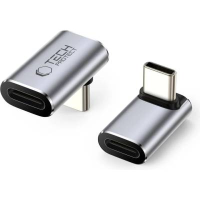 Tech-Protect Ultraboost AA02 USB-C ъглов адаптер - сив