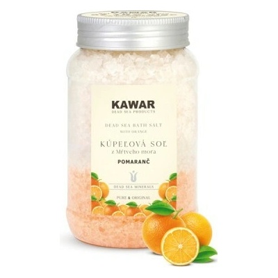 Kawar Koupelová sůl z Mrtvého moře POMERANČ 500 g