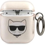 Karl Lagerfeld KLA2UCHGD калъф за AirPods, златист с брокат Choupette (KLA2UCHGD)